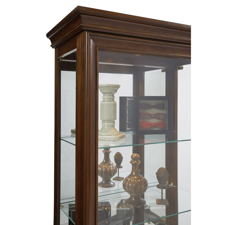 Darby home co nancy deals lighted corner curio cabinet